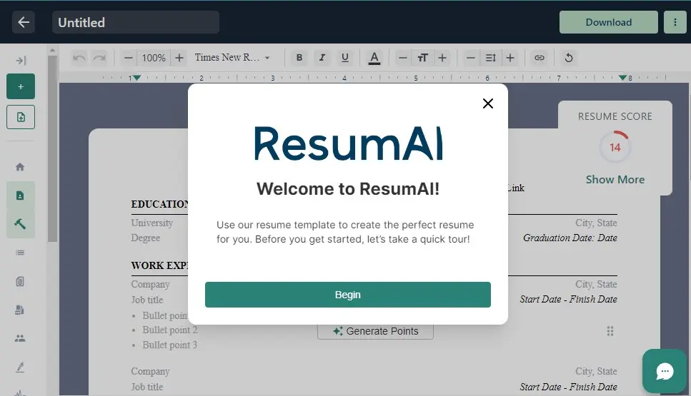 Resume AI by Wonsulting