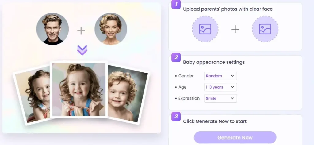 Vidnoz AI Baby Face Generator 